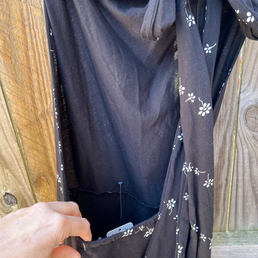 Black Floral Halter Neck Women’s Dress - Picture 12 of 15